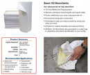 Brady 17 in Absorbent Pad, Fluids Absorbed: Oil-Based Liquids, Light, 34 gal, 200 PK - BPO200
