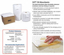 Brady 19 in Absorbent Pad, Fluids Absorbed: Oil-Based Liquids, Heavy, 19.5 gal, 100 PK - SXT100