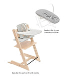 Tripp Trapp High Chair 2 + Cushion, Tray & Newborn Set Bundle