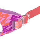 Junior Glide Printed Swim Goggles - Purple/Coral