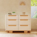Yuzu 6-Drawer Dresser - White/Natural