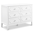 Chloe Regency 6-Drawer Dresser - White