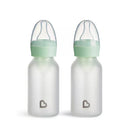 Bond Silicone Coated Glass Baby Bottles - Mint - 4 fl oz/2pk: BPA-Free, Level 1 Slow Flow, 0.73 lbs
