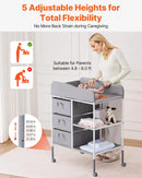 Adjustable Height Baby Changing Table - Gray