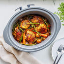 8 Quart Family Size Locking Lid Slow Cooker - Cream