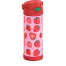 16oz Vacuum Insulated Stainless Steel Water Bottle - Strawberry Smiles