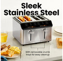 Smart Touch™ 4 Slice Digital Toaster with 6 Touchscreen Shade Settings – Stainless Steel