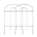 Garden Zone, Gard'n Border Double Hoop Folding Fence, 32" H x 10' L, White