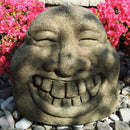 Laughing Garden Face Statue, 20"