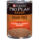 Purina Pro Plan Savor Grain Free Adult Chicken & Carrots Entrée, 13 oz. Canned Dog Food