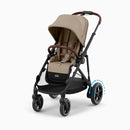 E-Gazelle S Convertible Full-Size Stroller - Almond Beige/Black