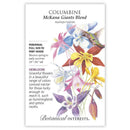 Columbine, Bontanical Interests McKana Giants Blend Seeds (Heirloom)