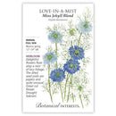 Miss Jekyll Blend, Botanical Interests  Love-In-A-Mist Seeds Organic, (Heirloom)