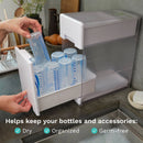 Covered Drying Rack and Organizer Moisture Absorber White