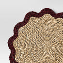 2pk Woven Charger Scallop Red - Threshold™