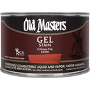 Old Masters Semi-Transparent Crimson Fire Oil-Based Alkyd Gel Stain 1 pt, Pack of 4