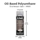 Old Masters Satin Clear Oil-Based Polyurethane Spray 12 oz, Pack of 6