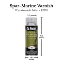 Old Masters Satin Clear Oil-Based Marine Spar Varnish Spray 12 oz