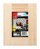 Plaid Natural Brown Wood Picture Frame 0.45 in. H X 7-3/4 in. W, Pack of 3