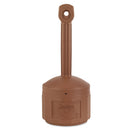 Justrite Smokers Cease-Fire Cigarette Butt Receptacle, 16 Qt, Terra Cotta - JUS26800T