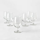16oz 6-Pack Glass Goblets - Traditional Lead-Free