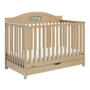 Customizable 5-in-1 Convertible Crib with Drawer - Pebble Gray
