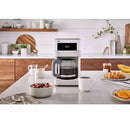 BrewSense 12-Cup Drip Coffee Maker in Stainless Steel/White