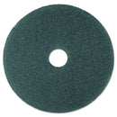 3M Cleaner Floor Pad 5300, 19" Diameter, Blue, 5/Carton - MMM08412