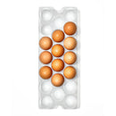 Egg Bin with Removable Tray - White