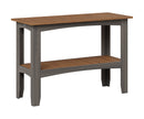 Berlin Gardens, Buffet Table, Antique Mahogany on Coastal Gray