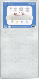 Delta Children Twinkle Galaxy Dual Sided Recycled Fiber Core Crib and Toddler Mattress Fitted Crib Sheets for Girls and Boys (Pack of 2), Safari Friends (Bundle) Crib Mattress + Sheet Safari Friends