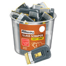 Allway Soft Grip 1-1/2 in. W Steel Retractable Glass Scraper, Pack of 25