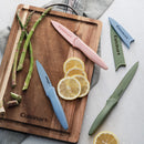 6pc Nonstick Utility & Paring Knife Set - Blue