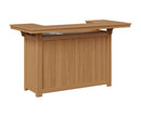 Berlin Gardens, Outdoor Island With Ice Bowl, Natural Teak