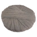 GMT Radial Steel Wool Pads, Grade 0 (Fine): Cleaning & Polishing, 17 In Dia, Gray - GMA120170