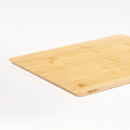2pc Reversible Bamboo Cutting Board Set Natural