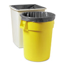 Rubbermaid Linear Low Density Can Liners, 50 Gal, 2 Mil, 45" X 47", Gray, 100/Carton - RCP502888GRA