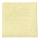 Rubbermaid Microfiber Cleaning Cloths, 16 X 16, Yellow, 24/Pack - RCP1820584