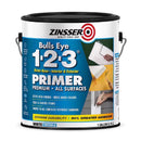 Zinsser Bulls Eye 123 White Water-Based Styrenated Acrylic Primer and Sealer 1 gal, Pack of 4