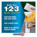 Zinsser Bulls Eye 123 White Water-Based Styrenated Acrylic Primer and Sealer 1 gal, Pack of 4