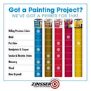 Zinsser Bulls Eye 123 White Water-Based Styrenated Acrylic Primer and Sealer 1 gal, Pack of 4