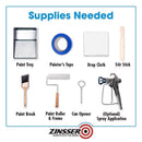 Zinsser Bulls Eye 123 White Water-Based Styrenated Acrylic Primer and Sealer 1 gal, Pack of 4