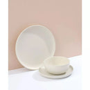18-Piece Stoneware Dinnerware Set - Matte Linen