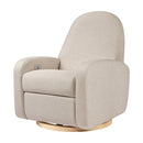 Nami Electronic Recliner and Swivel Glider Recliner with USB Port - Performance Beach Eco-Weave with Light Wood Base