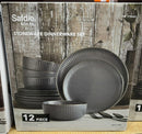 12 Piece Stoneware Dinnerware Set
