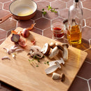Nonslip Rubberwood Cutting Board - Natural Wood