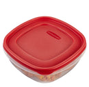 Food Storage Containers with Easy Find Lids - Red