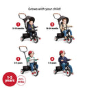 4-in-1 Stroll 'N Trike Riding Toy - Steel & Plastic