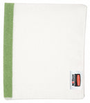 Rubbermaid Microfiber Cloth, Light Duty, 16 in x 19 in, Green, PK 24 - 1805730