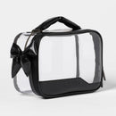 Clear Toiletry Kit and Bag - Black